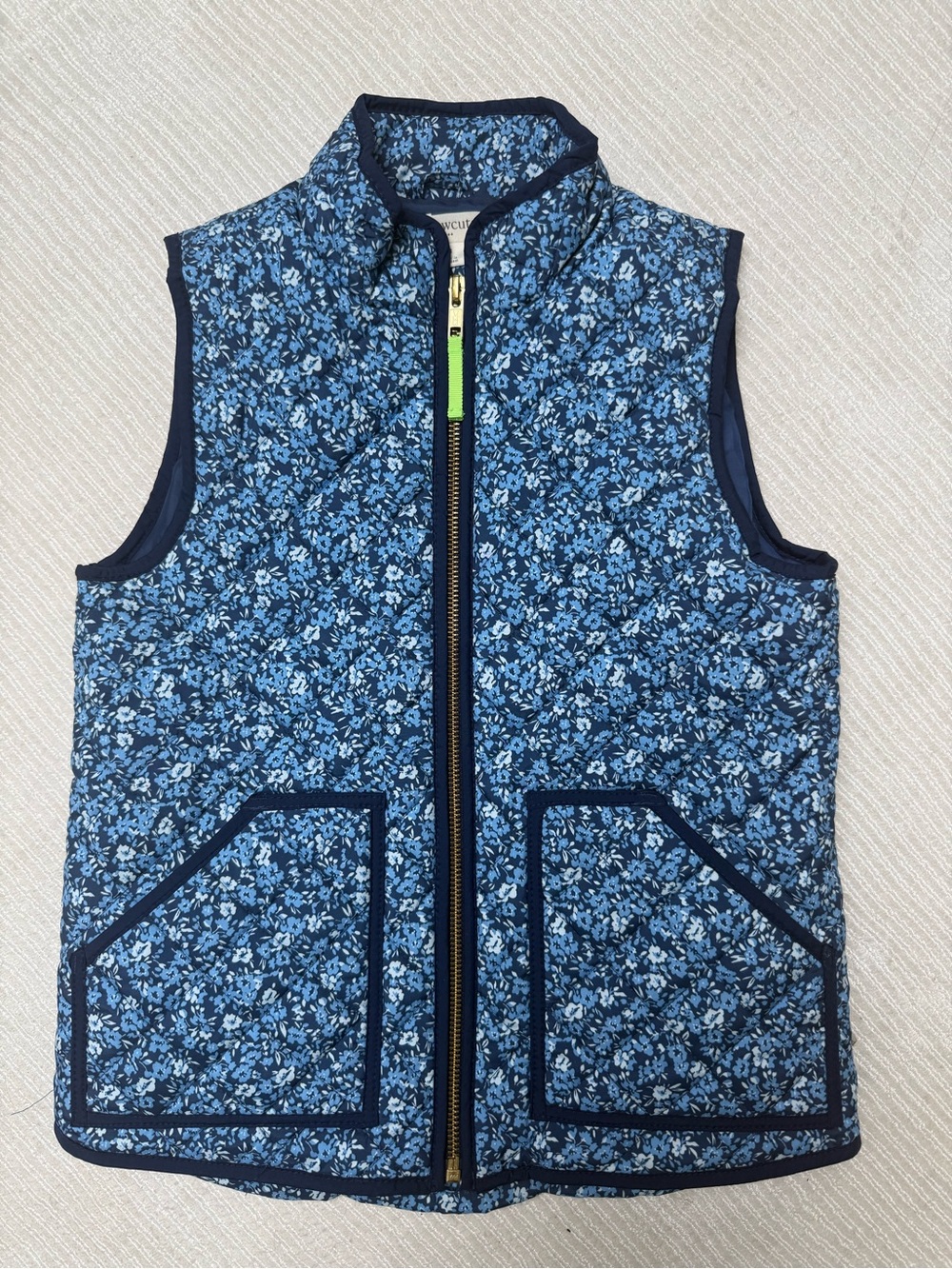 Crewcuts Ditsy Blue Floral Vest, Sz. S